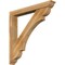 Ekena Millwork Olympic Traditional Rough Sawn Bracket w/ Offset Brace, Western Red Cedar, 6"W x 44"D x 44"H BKT0604X44X44OLY01RWR - alternate 1